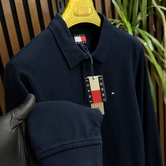 T@MMY PREMİUM POLO YAKA SWEATSHİRT MEVSİMLİK (laci)