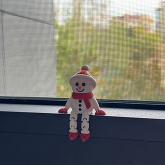 Yılbaşı Konseptli Kardan Adam Hareketli Figür