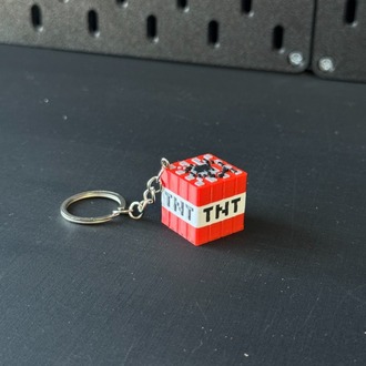 Minecraft TNT anahtarlık