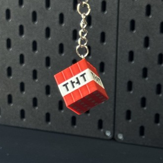 Minecraft TNT anahtarlık