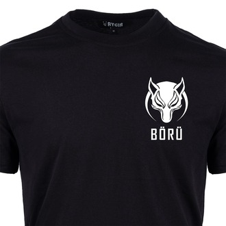 Börü Baskılı Tişört Siyah