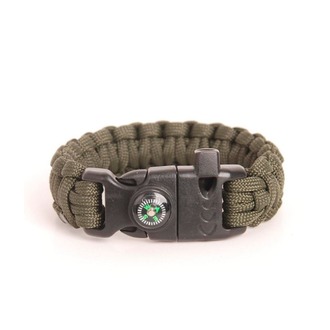 Paracord Hayatta Kalma Bilekliği - Haki