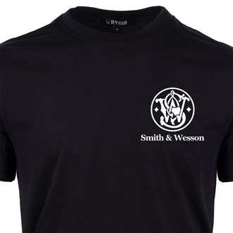 Mini Smith & Wesson Baskılı Tişört Siyah