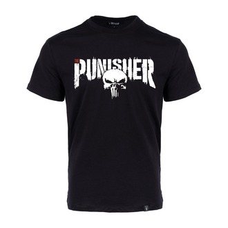 The Punisher Baskılı Tişört Siyah