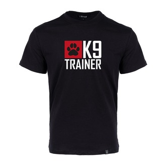 K9 Trainer Baskılı Tişört Siyah