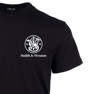 Mini Smith & Wesson Baskılı Tişört Siyah