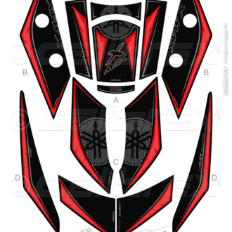 YAMAHA XMAX FULL TANKPAD SET 2018-2020