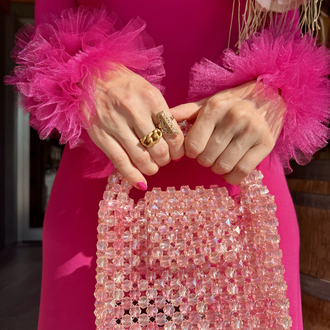 Pembe Fırfırlı Elbise