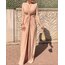 İthal Sendy Gold Renk Boneli Elbise