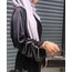 İpel Saten Kolları Taşlı abaya
