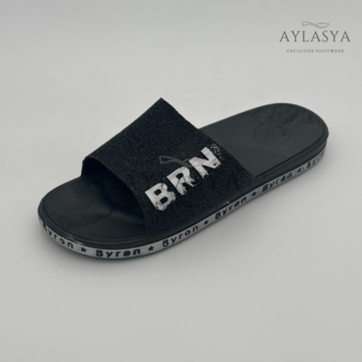 Byron Siyah Unisex Kaydırmaz Taban Terlik