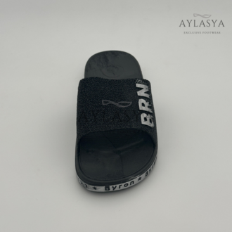 Byron Siyah Unisex Kaydırmaz Taban Terlik