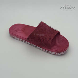 Byron Bordo Unisex Kaydırmaz Taban Terlik