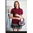 Bordo kısa kol triko | fitilli kol
