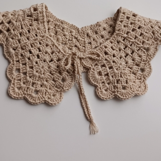 Vintage örgü Yaka