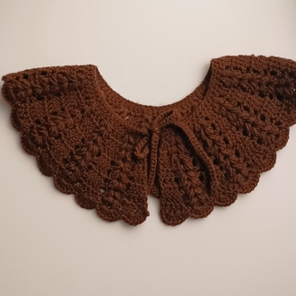 Vintage örgü Yaka