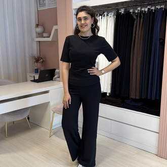 Antrasit Drape Detaylı Modal Takım
