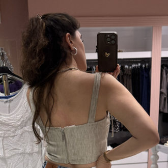 Keten Dilimli Crop