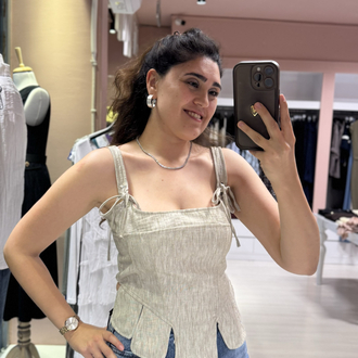Keten Dilimli Crop