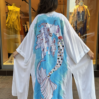 Deniz Kızı Viskon Kimono