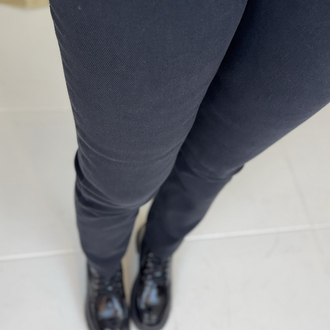 Siyah Kesik Paça Boy Fit Jean