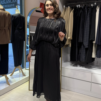 İthal Siyah Organze Etekli Takım