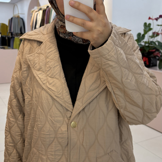 Kapitone Trenç Model Ceket