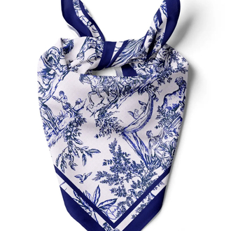 Blue Animal Toil Desen 70x70 cm Bandana/ Fular