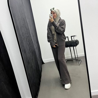 Sonpool Paraşüt Cep Detaylı Örme Trik Takım