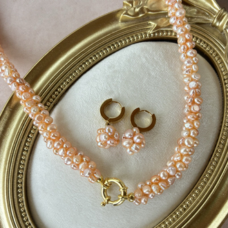 Gün batımı sarmaşık set (gümüş aparat )