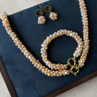 Gün batımı sarmaşık set (gümüş aparat )