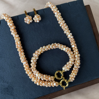 Gün batımı sarmaşık set (gümüş aparat )