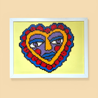 Pop-art Pixel Kalp