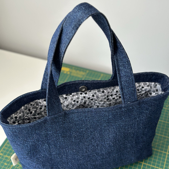 Denim kot tote bag
