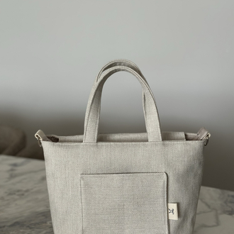 Bej tote bag