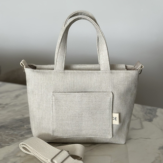 Bej tote bag