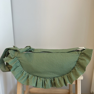 Yeşil puantiyeli moonbag