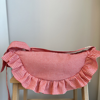 Kırmızı pitikare fırfırlı moonbag