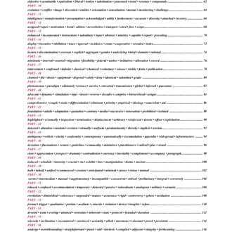 The Academic Word List for TOEFL & IELTS