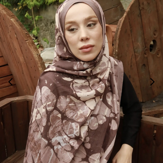 Echo Desen Bambu Şal