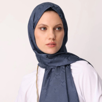 MC Desen Gece Mavisi Jakar Şal 