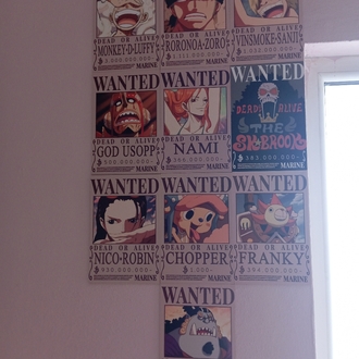 10'LU ONE PIECE BOUNTY MDF TABLO SETİ