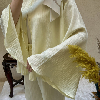 Oversize Çizgili Takım