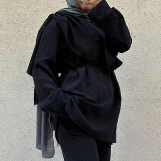 Drape Yaka Bluz Takım