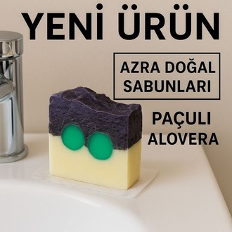 DOĞAL PAÇULİ ALOEVERALI SABUN (100 gr.)