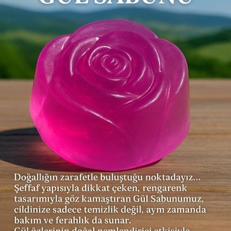 RENKLİ ŞEFFAF GÜL SABUNU