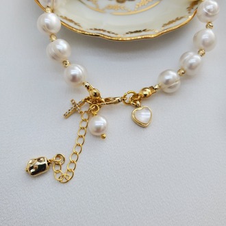 "Pearl Embrace" Ayarlanabilir İnci Bileklik