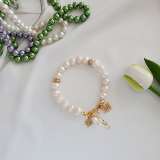 "Pearl Embrace" Ayarlanabilir İnci Bileklik