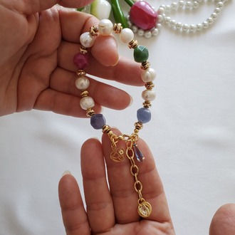 "Pearl Embrace" Ayarlanabilir İnci Bileklik