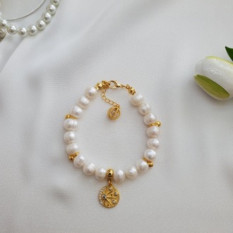 "Pearl Embrace" Ayarlanabilir İnci Bileklik